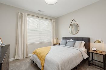Bedroom with expansive windows
